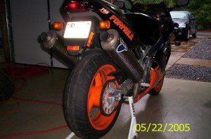 Laverda 750 Formula back side w/ Termi's