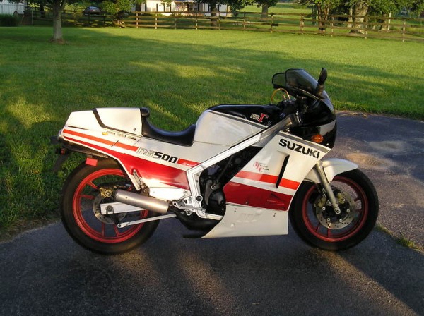 rg right Springtime And Square Fours: 1986 Suzuki RG500