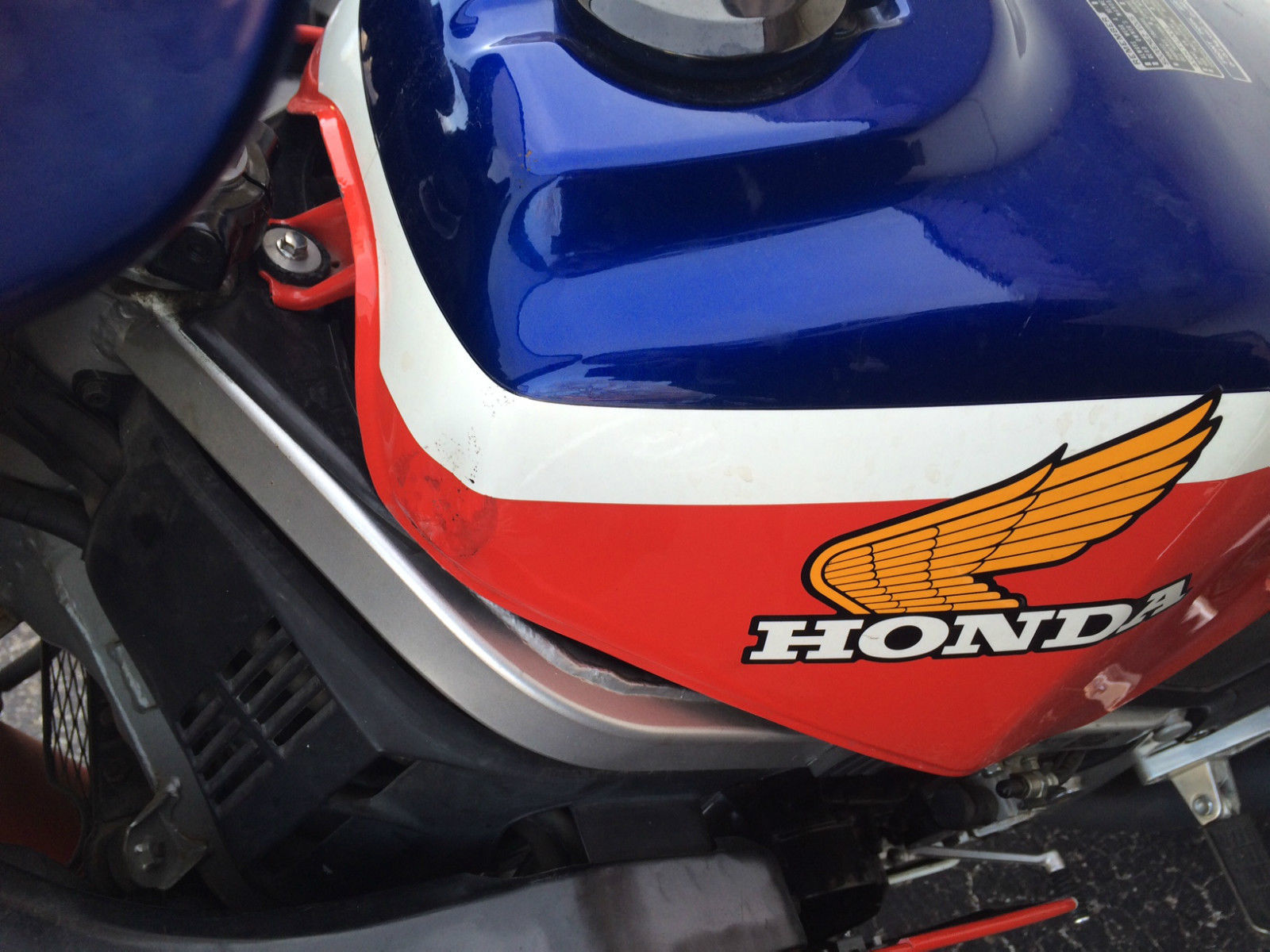 1985 Honda VF1000R Tank Detail - Rare SportBikesForSale