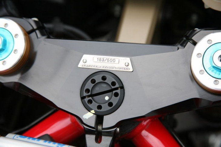 2009 Ducati 1098R Bayliss Plaque