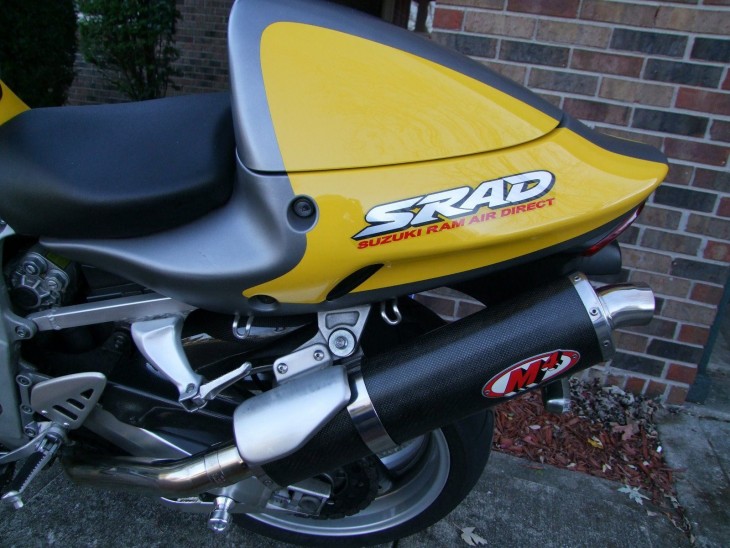 20160107 1999 suzuki tl1000r left muffler