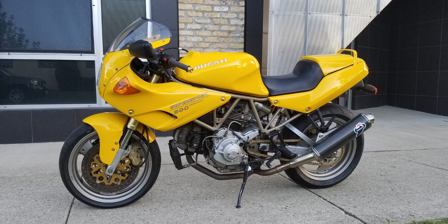 愛媛発★ DUCATI SS900 2000 黄イエロー エンジン始動時セル不具合～始動後はアイドリング＆シフト良好 走行距離47,765km 現状販売 SS900(ドゥカティ) 中古バイク一覧｜新車・中古バイクなら