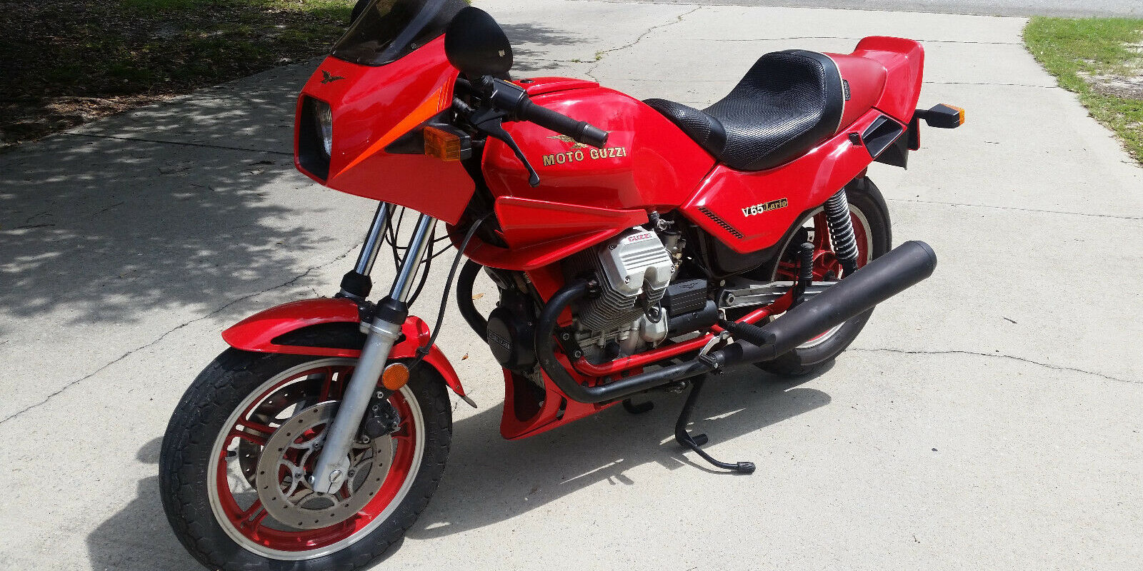 Italian Oddity 1987 Moto Guzzi V65 Lario for Sale Rare SportBikesForSale
