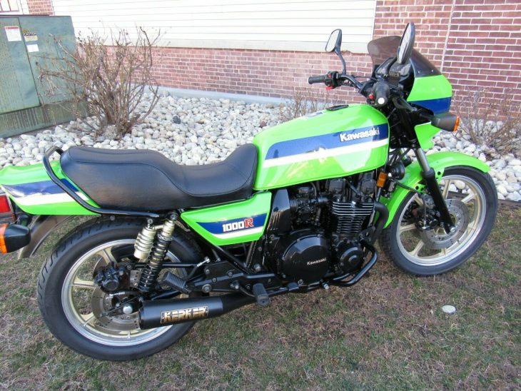 opnåelige gå på arbejde Dårligt humør Green Flash: 1983 Kawasaki 1000R Eddie Lawson Replica - Rare SportBikes For  Sale