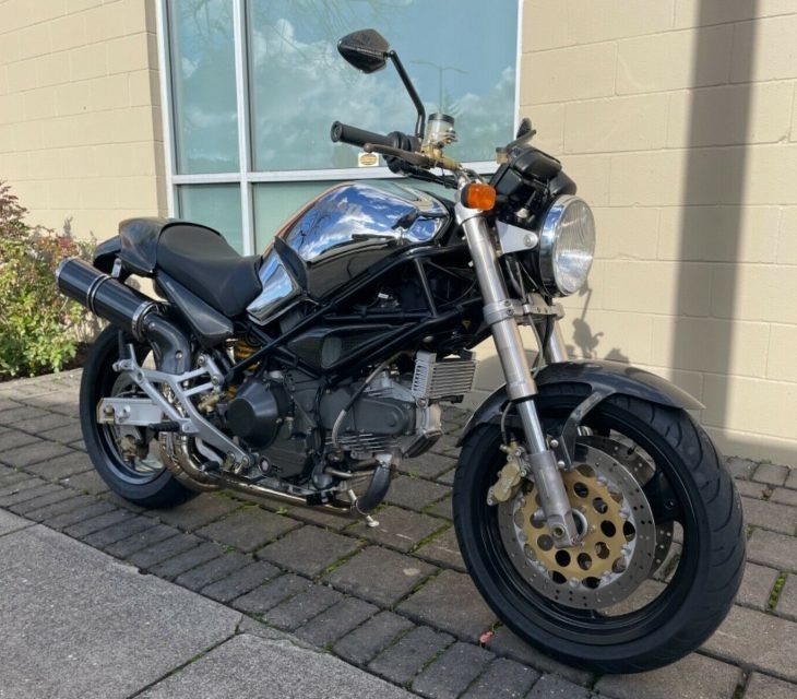 Shiney Side Up – 1999 Ducati Monster M900 Cromo with 3,640 Miles !