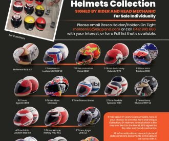 Featured Listing – Rare Collection of Signed MotoGP Helmets!