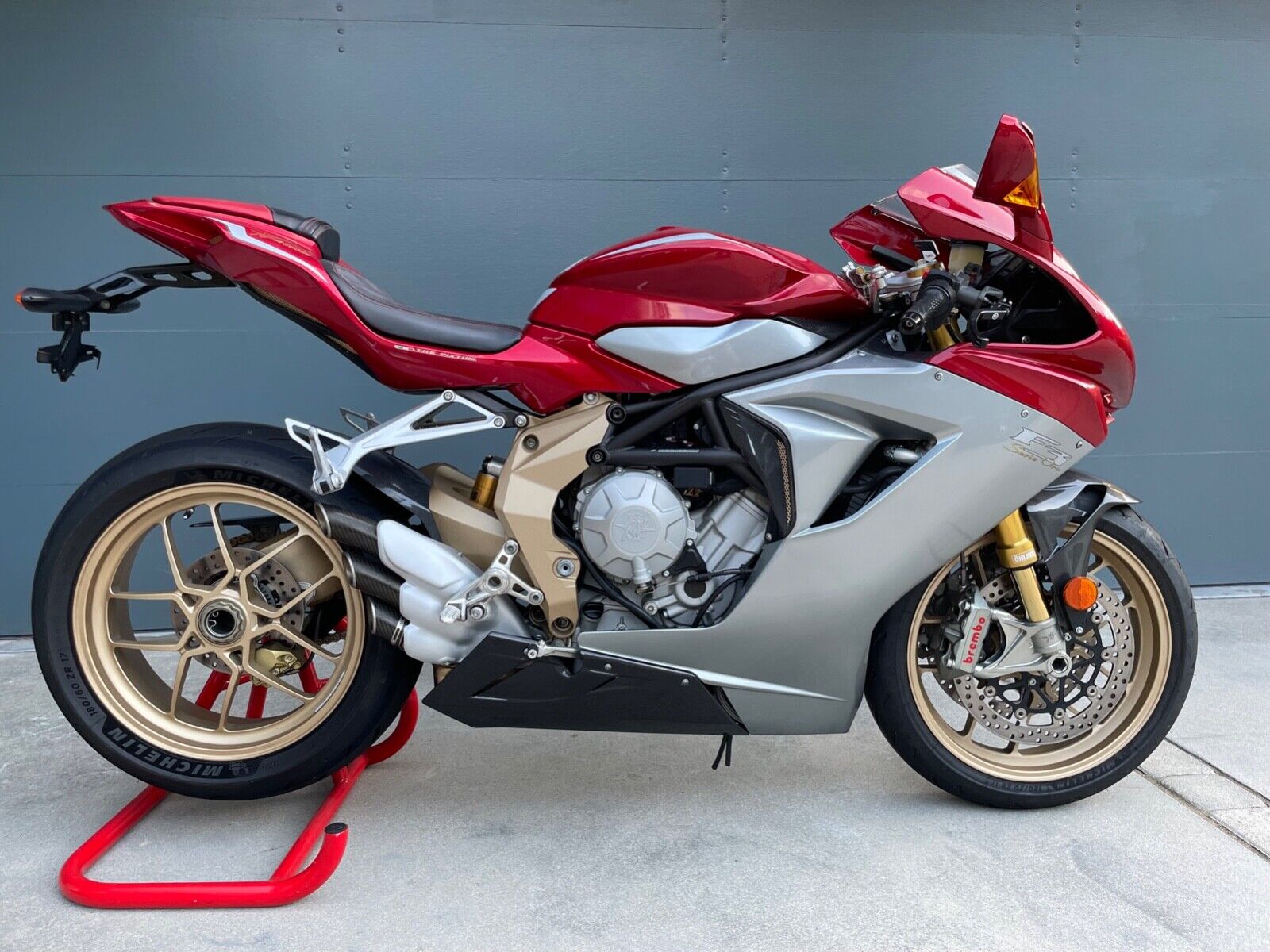 3D Gel Sticker Fork Leg Protectors For MV Agusta F3 Motorcycle - Made In Italy By Labelbike