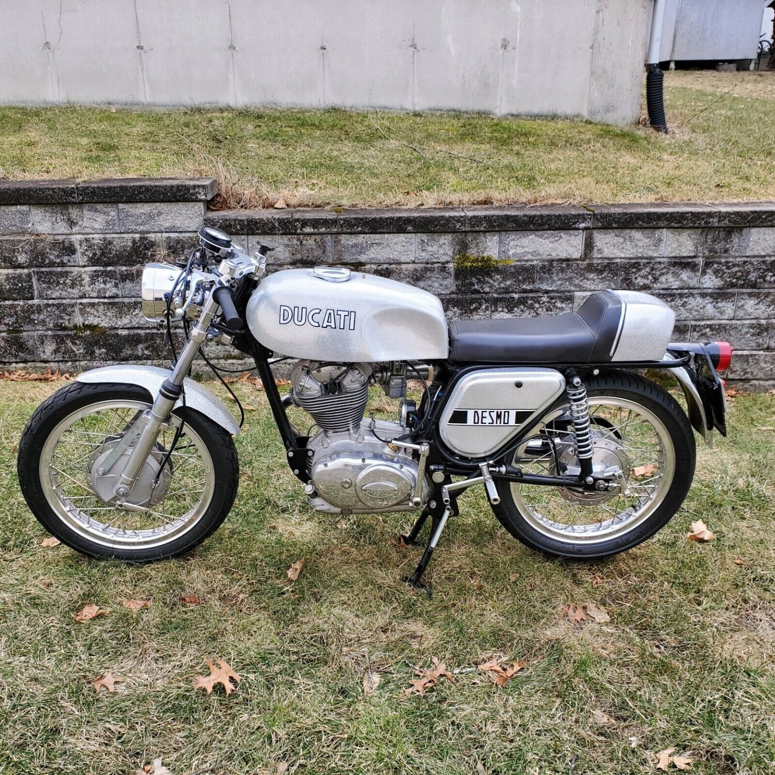 1971 Ducati 250 Desmo Silver Shotgun Rare SportBikesForSale
