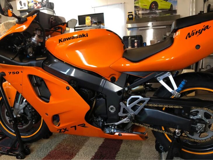 Orange Crush: 2003 Kawasaki Ninja ZX7R - Rare SportBikesForSale